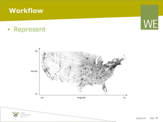 Workflow
•  Represent

[p. 10, Fry, Visualizing Data]
Introduction to Information Visualization - Fall 2013

20/02/14

pag. 88

 