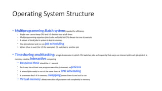 Comprehensive Overview of Operating Systems and Computer Architecture ...