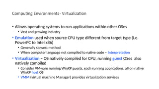 Comprehensive Overview of Operating Systems and Computer Architecture ...
