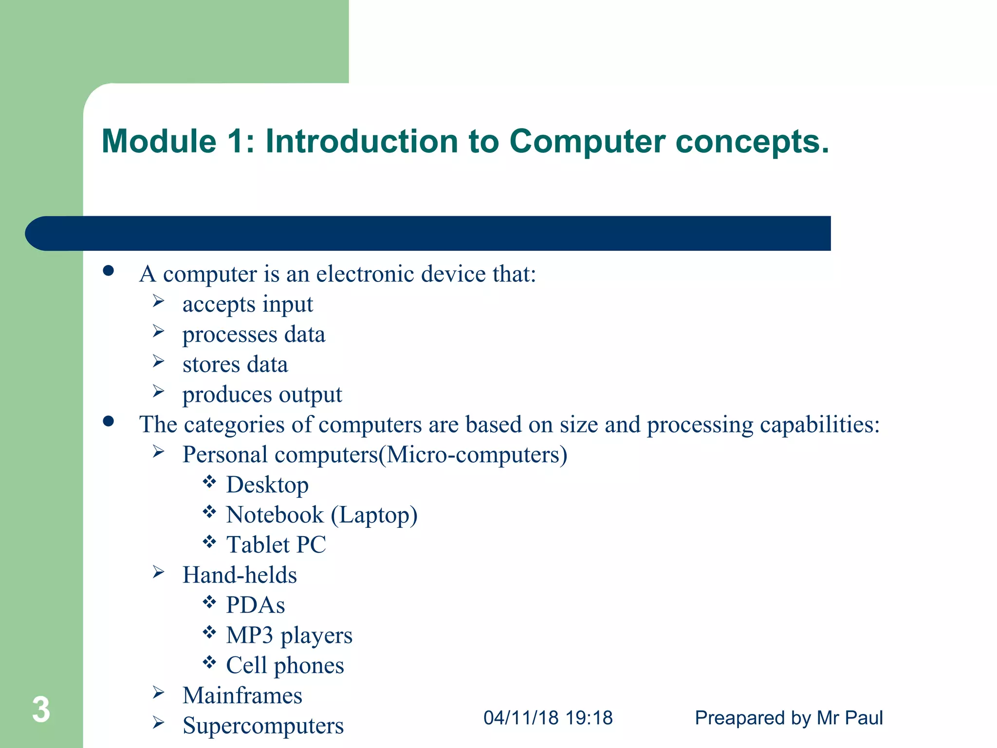 introduction to computer | PPT