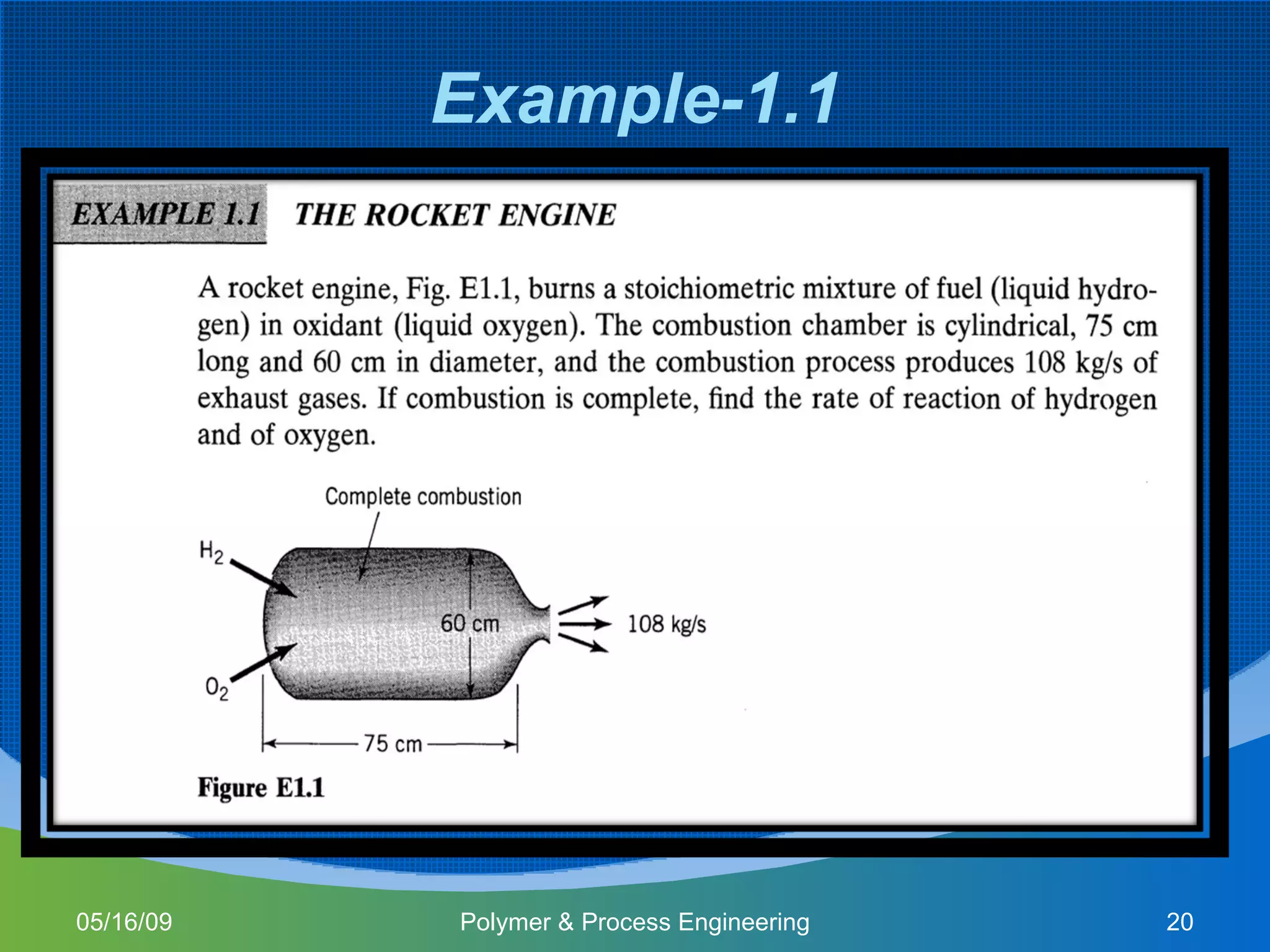 Example-1.1 06/10/09 Polymer & Process Engineering 