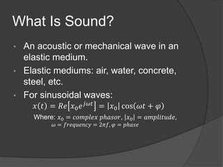 Lecture 1 - Introduction, History, and Basic Acoustics.pptx