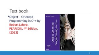 Lecture 1 - Introduction to Object-Oriented Programming | PPTX
