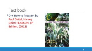 Lecture 1 - Introduction to Object-Oriented Programming | PPTX