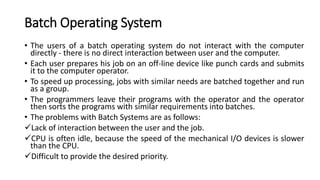 Introduction to operating systems | PPTX