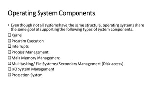 Introduction to operating systems | PPTX