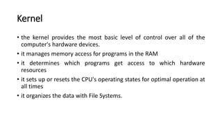 Introduction to operating systems | PPTX