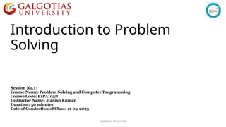 Lecture 1-Introduction to Problem Solving.pptx