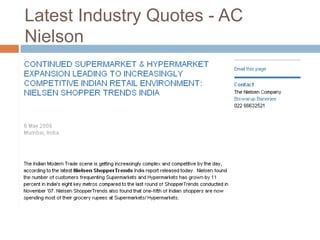 Latest Industry Quotes - AC
Nielson
 