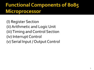 Lecture1 The 8085 Microprocessor | PDF