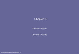 Chapter 10 Muscle Tissue Lecture Outline 
