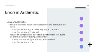 Maximum Error In Numerical Methods.pdf Lecture 1 - Numerical Methods | PDF