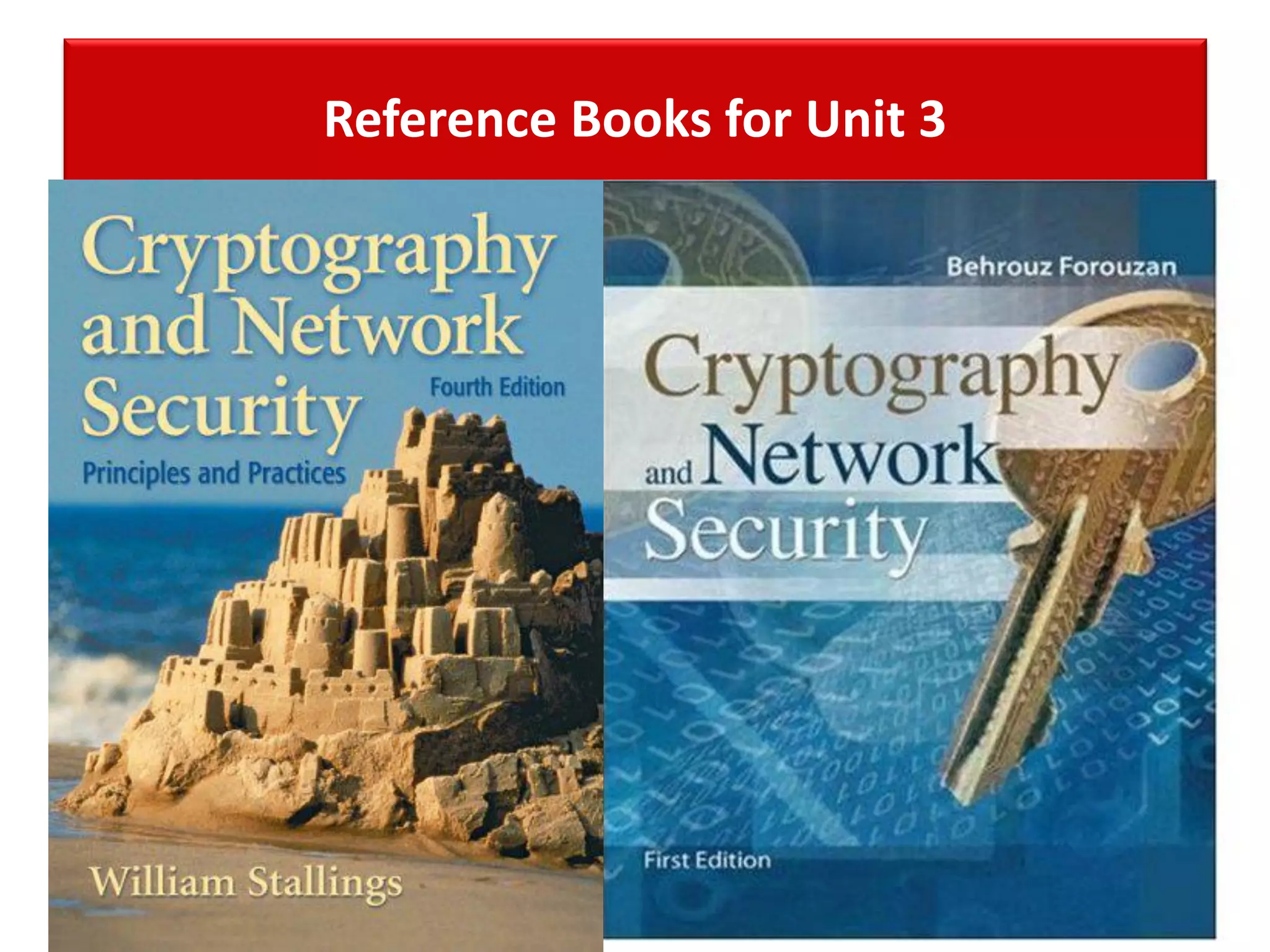 Reference Books for Unit 3
 