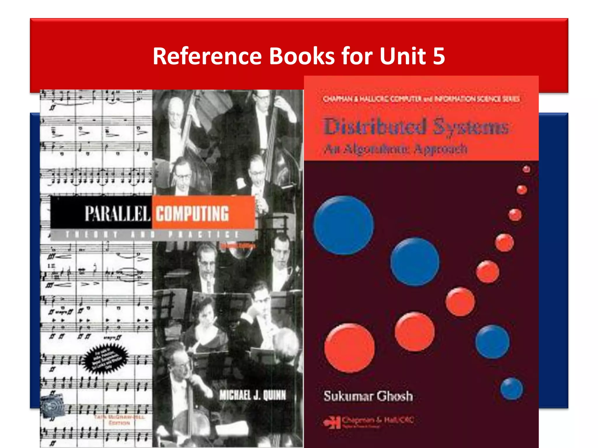 Reference Books for Unit 5
 