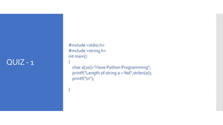 Lecture 1 string functions | PPT