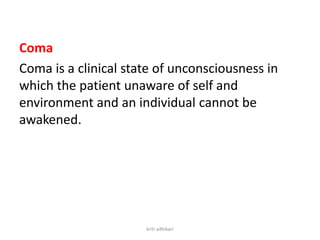 nursing care on unconcious patient | PPTX