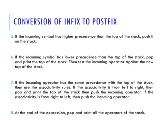 Lecture 10 - 1 - Infix to Postfix, Prefix.pptx