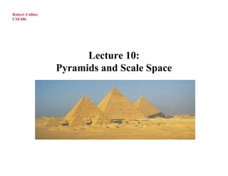 Robert Collins
CSE486




                       Lecture 10:
                 Pyramids and Scale Space
 