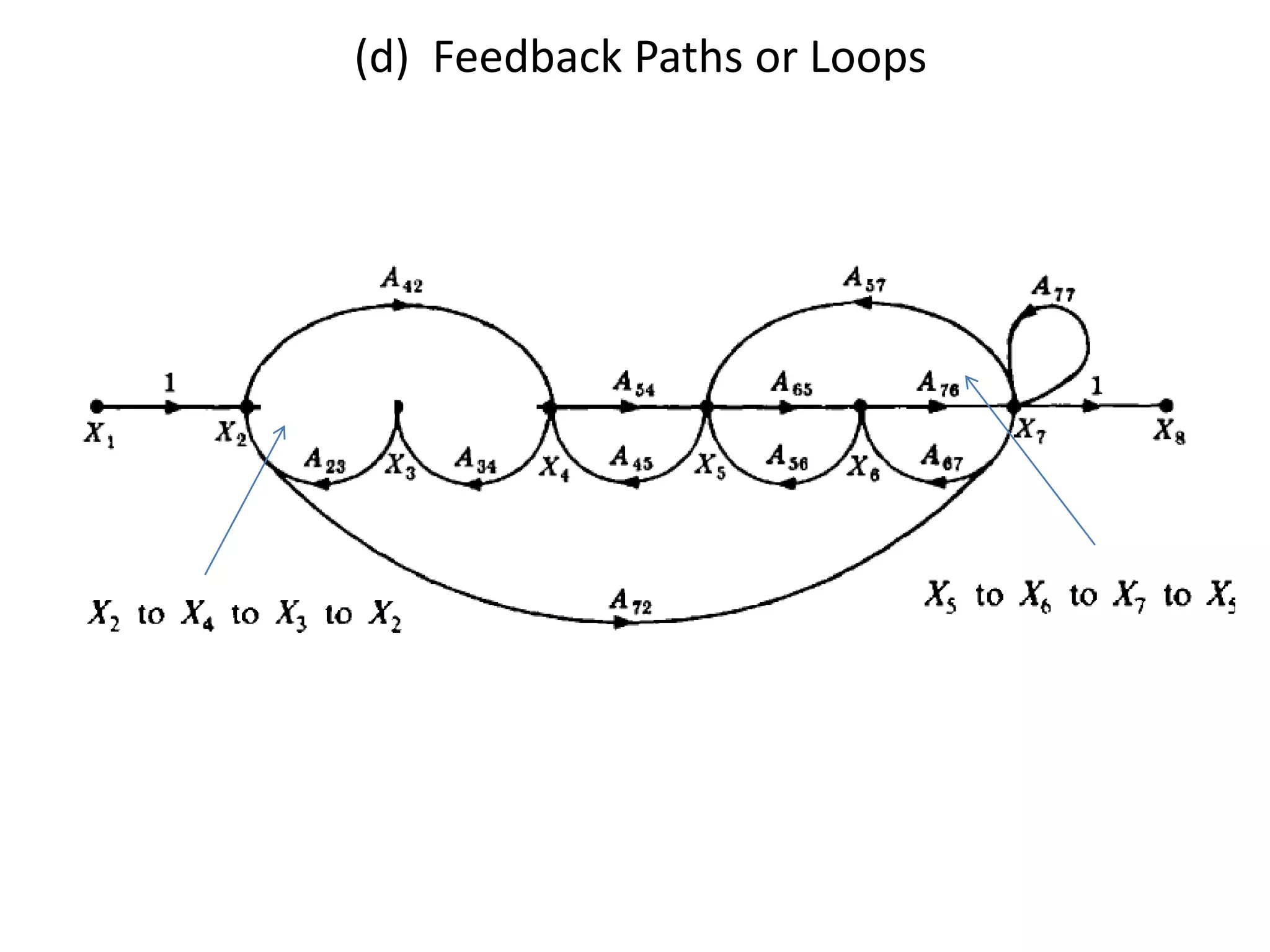 (d) Feedback Paths or Loops

 