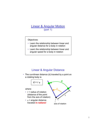 Linear Distance To Angular Distance Lecture 10 | PDF