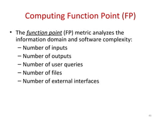 Software Engineering (Metrics for Process and Projects) | PPT