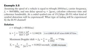 1 m=3.2808 ft,3X 108 m/sec=9.84X 108 ft/sec
=2100 microsec
 
