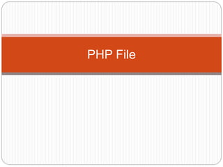 PHP File