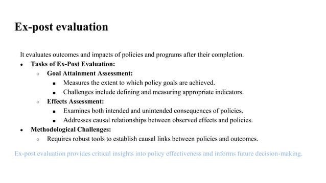 Lecture Evaluation In Policy Process 10 Pptx