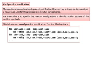 Designing Cfg Syntax lecture10.pptx: HIERARCHICAL DESIGN IN VHDL | PPTX