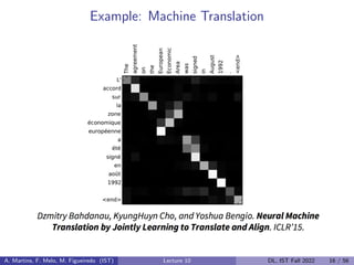 Example: Machine Translation
A. Martins, F. Melo, M. Figueiredo (IST) Lecture 10 DL, IST Fall 2022 16 / 56
 