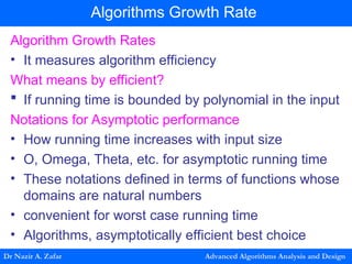 Algorithm Increasers Lecture10.ppt advance algorithm analysis and design | PPT