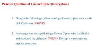 Lecture 10ppt cipher information security | PPTX