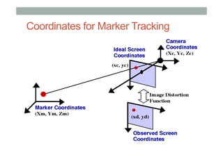 Coordinates for Marker Tracking
 