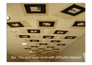 But - You can’t cover world with ARToolKit Markers!
 