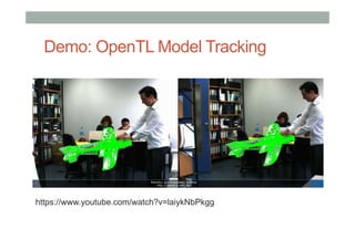 Demo: OpenTL Model Tracking
https://www.youtube.com/watch?v=laiykNbPkgg
 