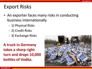 Export Risk Protection Lecture 10 - Export Risk Management (Lecturer) 140908.pptx