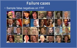 • Sample false negatives on YTF
 