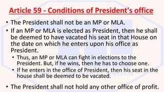 Lecture 10 office of indian president | PPTX