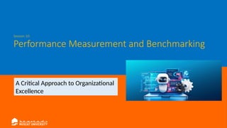 Lecture 10 - Performance Measurement and Benchmarking Lecture 10 ...