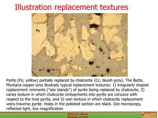 Lecture 10 textures of ore deposits and associated features | PDF