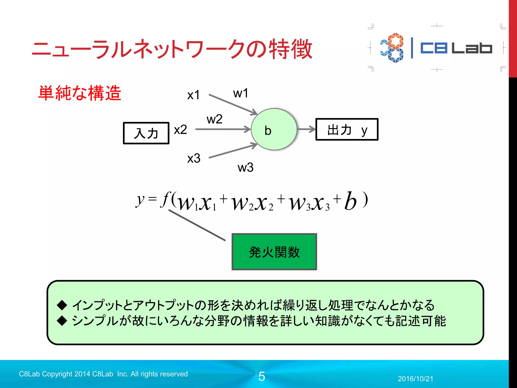5
普段やってること
 データマイニングエンジニア育成研修
 基礎となる数学や統計
 機械学習の各種手法
 各手法の実装方法
2017/9/19
Singularity Copyright 2016 Singularity Inc. All rights
reserved
短期間のものがほとんどですが、３ヶ月〜６ヶ月かけたフルコースのものも
ご相談ください
最近やっていませんが、
たまに無料でもやってます！
 