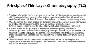 Tlc Building Components Lecture 10 Chromatography (TLC).pptx jkl;-;lkjh | PPTX