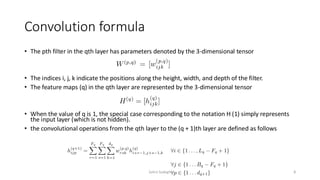 Convolution Notatin Machine Learning Lectures - Convolutional Neural Networks | PDF