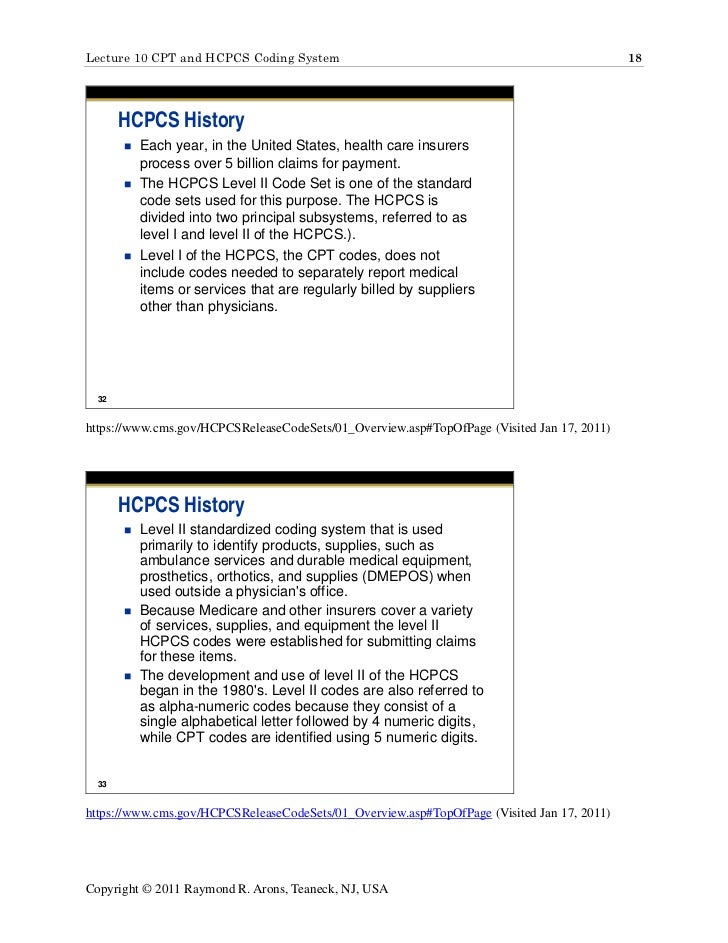 Cpt And Hcpcs Coding Cpt And Hcpcs Coding