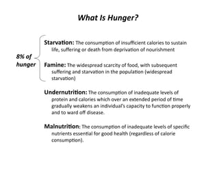 Lecture 10 food hunger and poverty