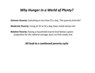 Lecture 10 food hunger and poverty
