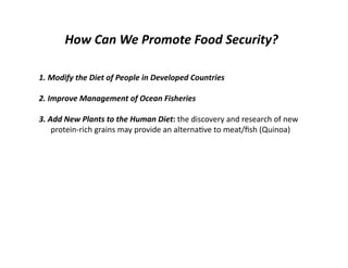 Lecture 10 food hunger and poverty