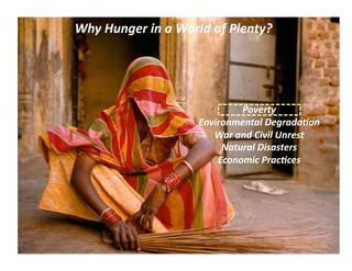 Lecture 10 food hunger and poverty