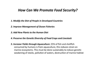 Lecture 10 food hunger and poverty