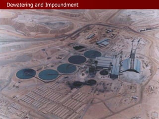 Dewatering and Impoundment
 